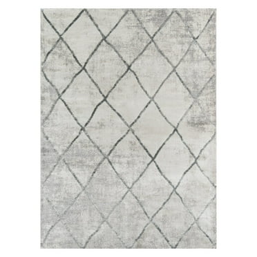 Momeni Matrix Polypropylene and Polyester Machine Made Grey Area Rug 2' X 3'
