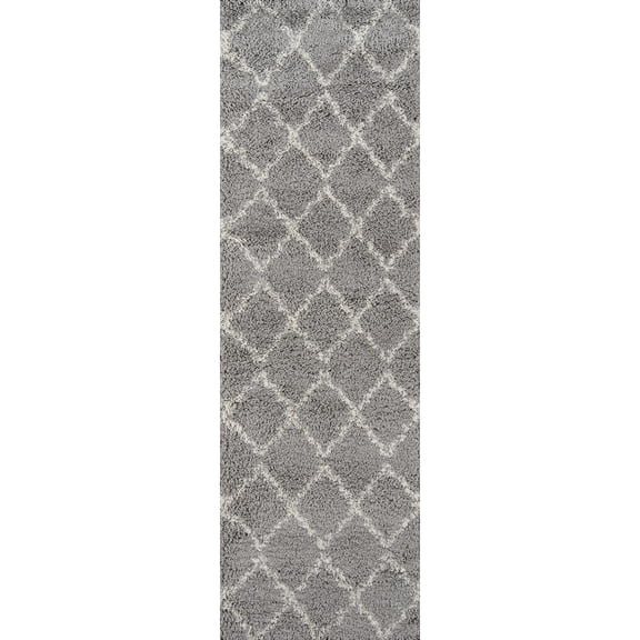 Momeni Maya 2'3" X 7'6" Contemporary Runner Rug in Gray