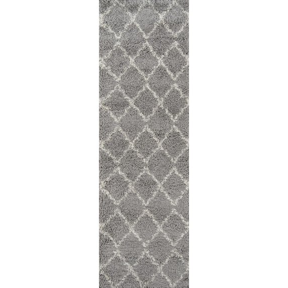 Momeni Maya 2'3" X 7'6" Contemporary Runner Rug in Gray