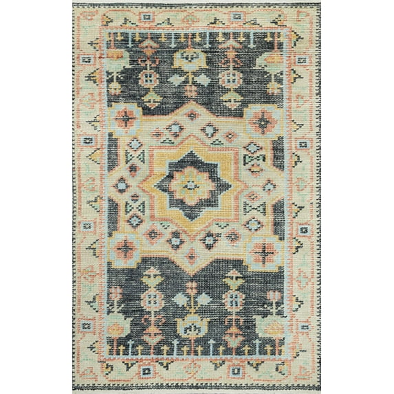Momeni Medallion Traditional Area Rugs, Brown