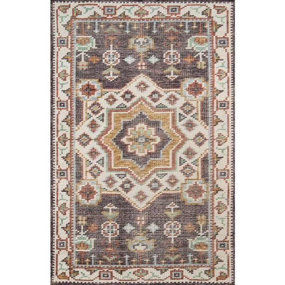 Momeni Medallion Traditional Area Rugs, Brown