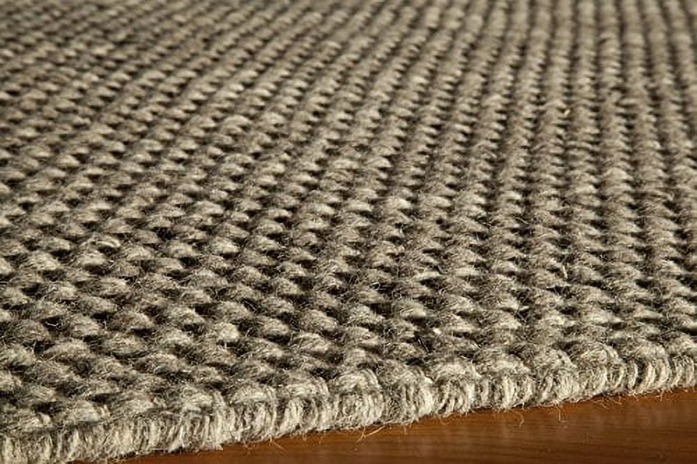 Natural Geometric Flatweave Wool Area Rug, 3'6" x 5'6"