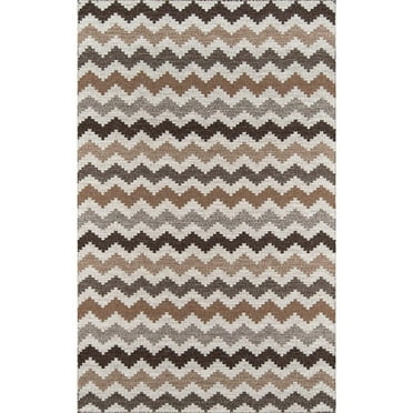 Momeni Mesa Zig Zag Area Rug Natural 5' X 8'