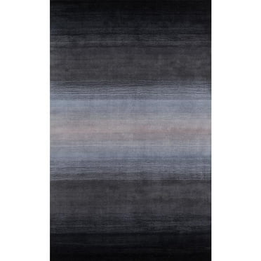 Momeni Contemporary Rectangle Area Rug, Midnight Black, 8' X 11'