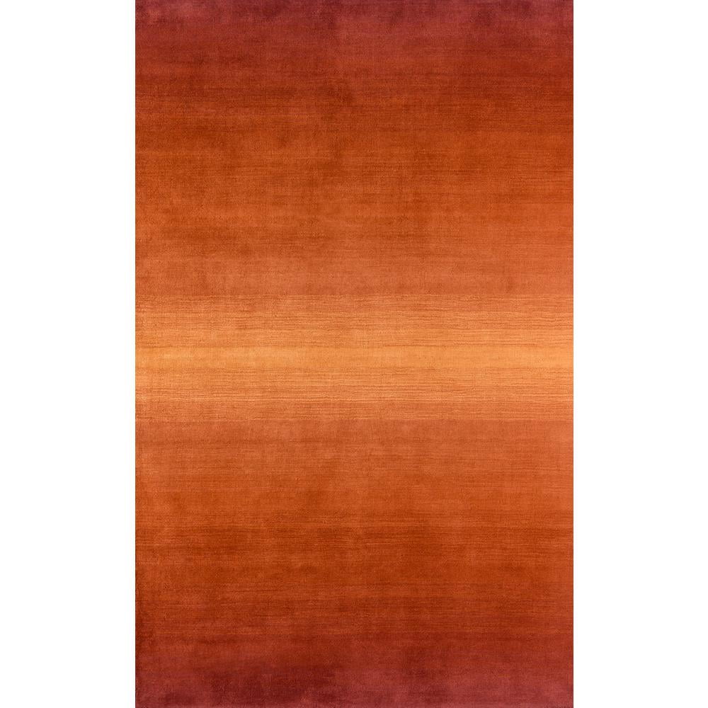 Paprika Hand-Tufted Wool Rectangular Area Rug, 5' x 8'