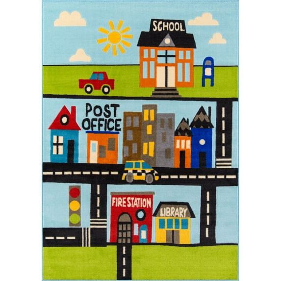Momeni Mini Mo Novelty Modern Area Rugs, Multi-color
