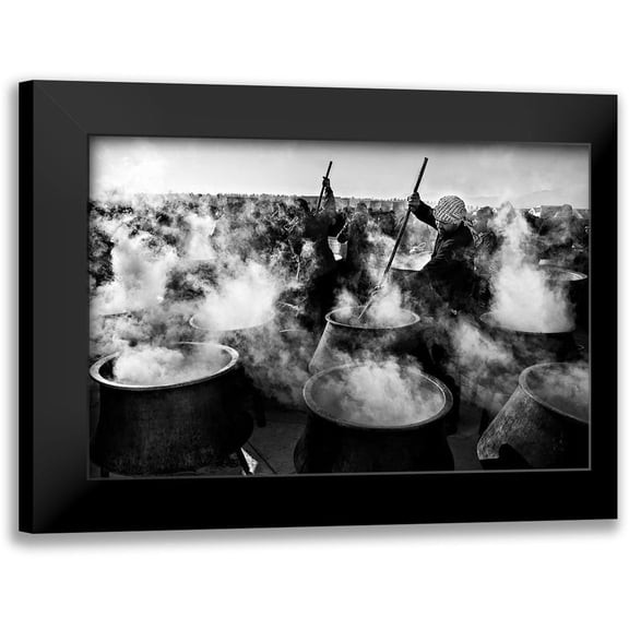Momeni, Mohammadreza 24x17 Black Modern Framed Museum Art Print Titled - Eastern Lights