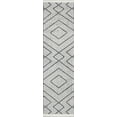 thumbnail image 1 of Momeni Monaco Geometric Polyester Ivory Area Rug 2'3" X 7'6" Runner, 1 of 6