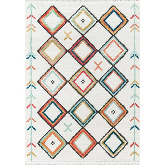 Momeni Monaco Polypropylene and Polyester Machine Made Multi Area Rug 3'3" X 5'
