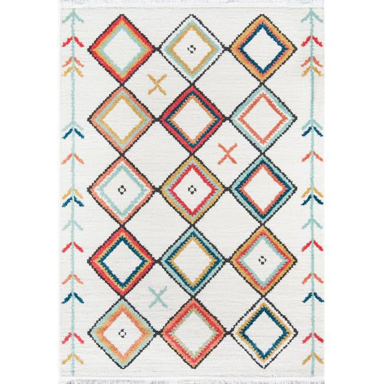 Handmade Tufted Rectangular Wool Blend Area Rug in Blue