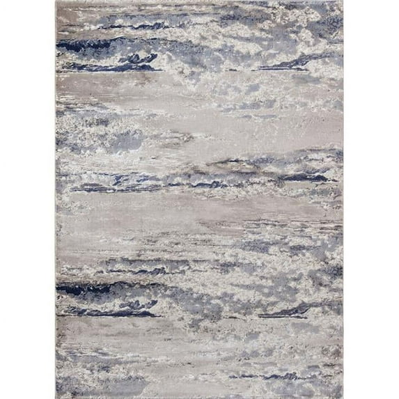 Momeni Contemporary Rectangle Area Rug, Blue, 2' X 3'