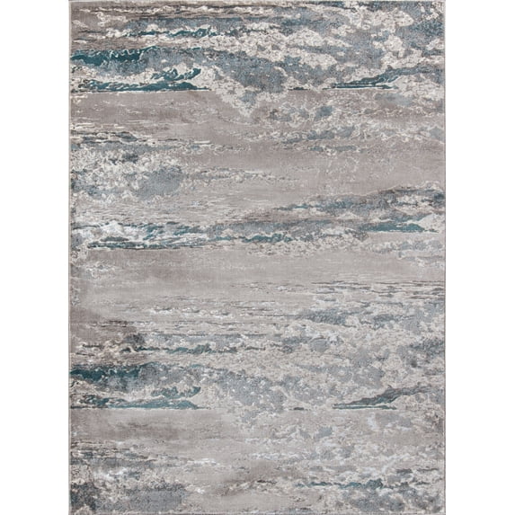 Momeni MONTEMO-08TEL5076 Monterey Collection Area Rug, 5' x 7'6", Teal