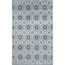 Momeni Contemporary Rectangle Area Rug, Blue, 5' X 8'