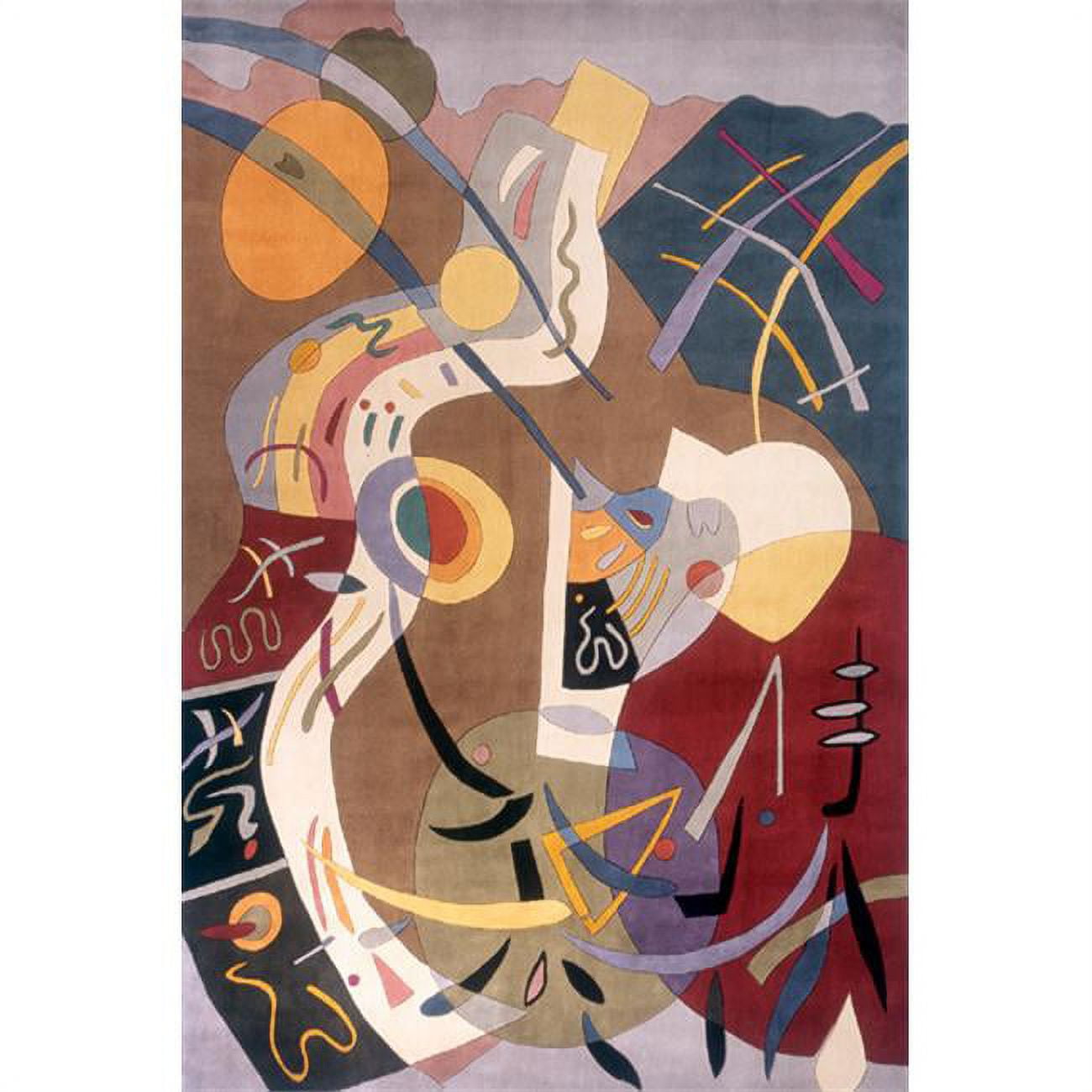 Modern Art Impressions Hand-Tufted Wool Area Rug, Multicolor 8' x 11'