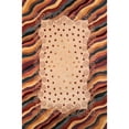 thumbnail image 1 of Momeni New Wave Color Bordered Modern Area Rugs, Beige, 1 of 7