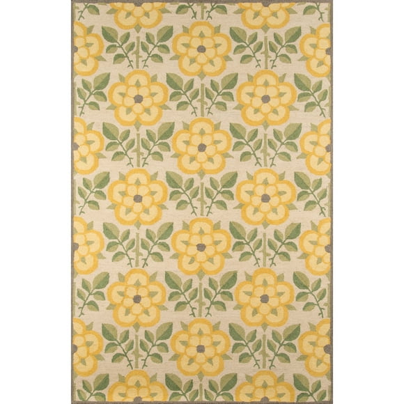 Momeni Newport 9' X 12' Contemporary Hand Tufted Wool Rug in Yellow