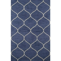 Momeni Newport 3'9" X 5'9" Contemporary Hand Tufted Wool Rug in Blue