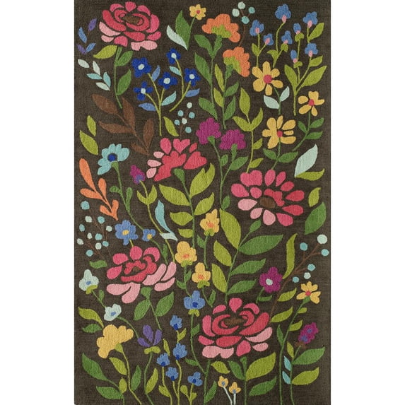 Momeni Newport Collection Area Rug, 3'9" x 5'9", Brown