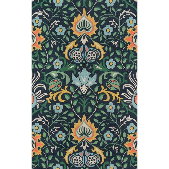 Momeni Newport Hand Tufted Wool Navy Area Rug 8' X 10'