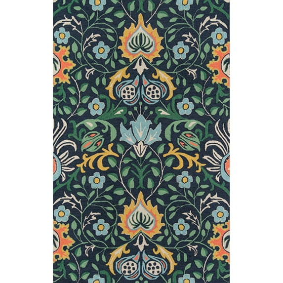Momeni Newport Hand Tufted Wool Navy Area Rug 9' X 12'