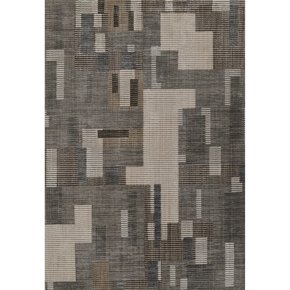 Momeni Noho Polyester Grey Area Rug 9'3" X 12'6"