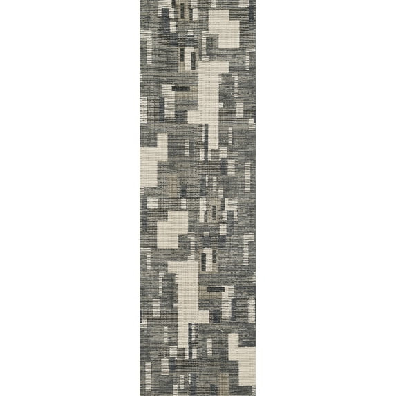 Momeni Noho Polyester Grey Area Rug 2'3" X 7'6" Runner