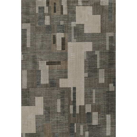 Momeni Noho Polyester Grey Area Rug 3'11" X 5'7"
