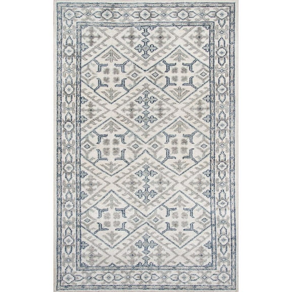 Momeni Contemporary Rectangle Area Rug, Ivory, 2' X 3'
