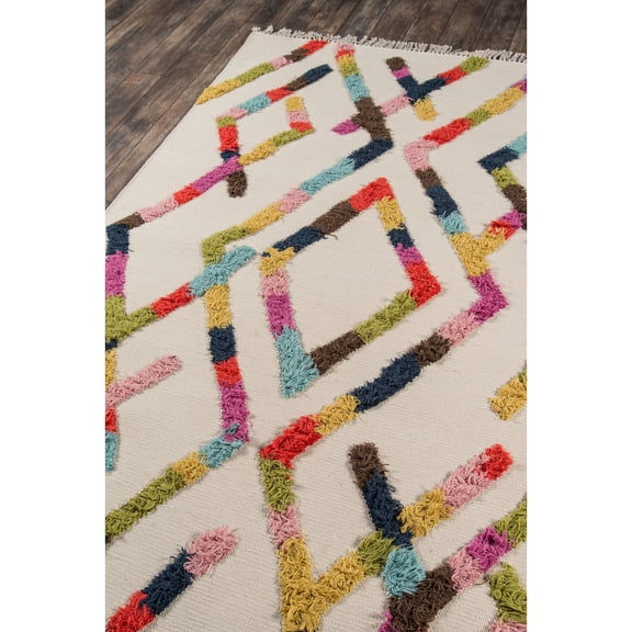 Momeni Novogratz by Momeni Indio Ramona Hand Made Wool Area Rug Runner Multi 2'3" X 7'10" Runner