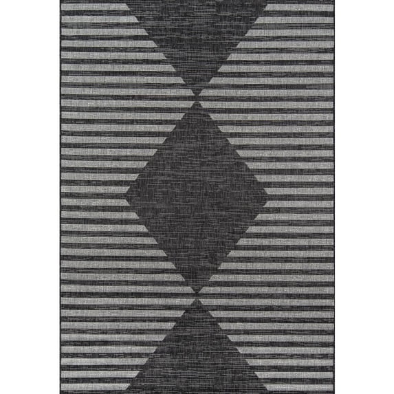 Skyline Decor Charcoal Villa Rugs in Rectangle Shape - Big Charcoal 3'3" x 5' 3' x 5' Indoor,Outdoor,Accent Rectangle