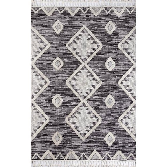 Momeni ODESSODE-3CHR3B5B 3 ft. 11 in. x 5 ft. 11 in. Odess-3 Rectangle Rug - Charcoal