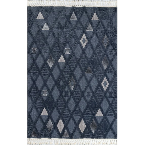 Momeni Odessa Geometric Contemporary Area Rugs, Blue