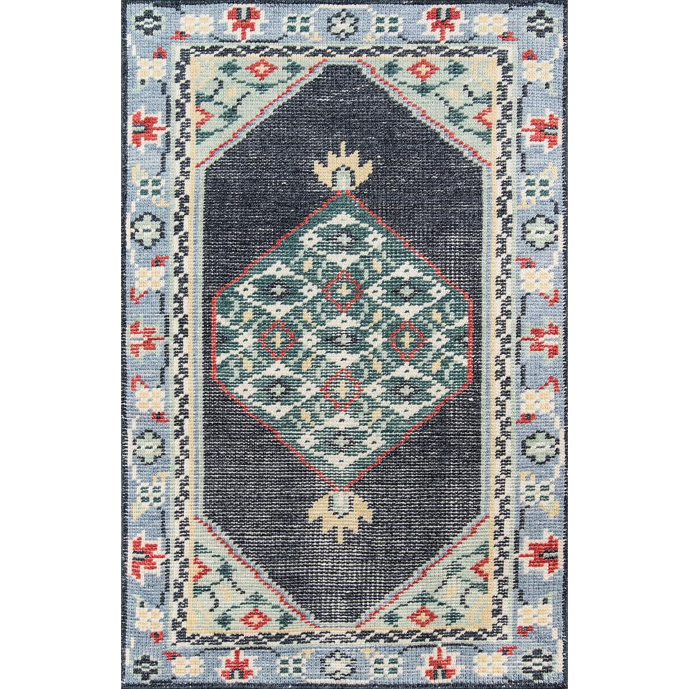 Ophelia Multicolor Hand-Knotted Wool Medallion Area Rug 8' x 10'