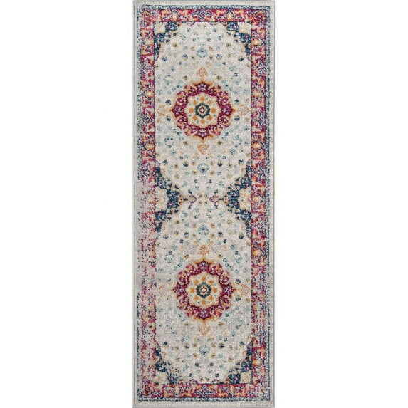 Momeni Oriental Traditional Area Rug, Blue/Red, 8' x 10'