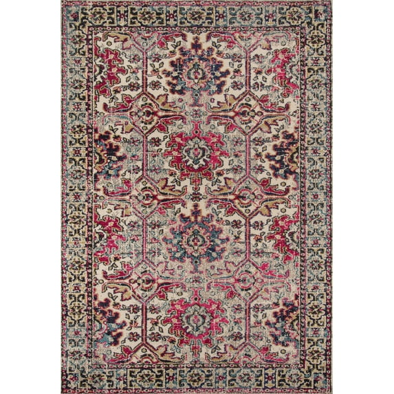 Momeni Oriental Traditional Area Rugs, Beige, 3'11" X 5'7"