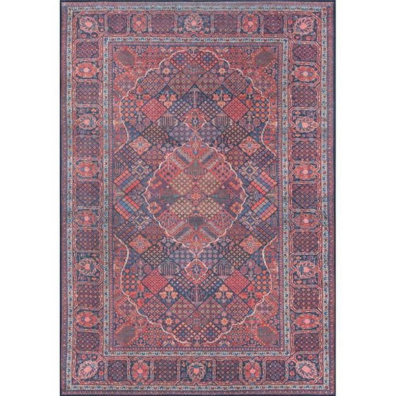 Momeni Afshar Polyester Machine Made Navy Area Rug 8'5" X 12'