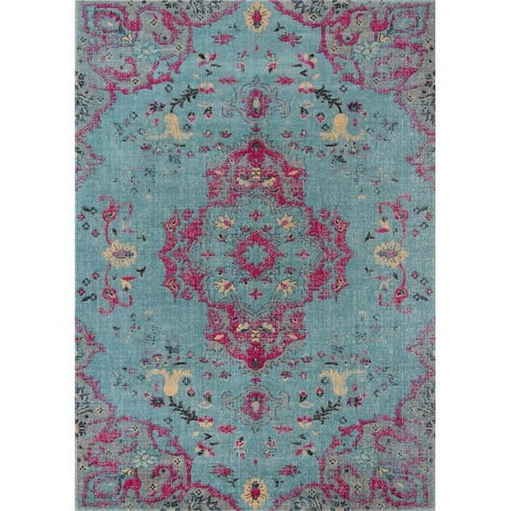 Momeni Oriental and Overdyed Traditional Area Rugs, Blue, 24" x 36"