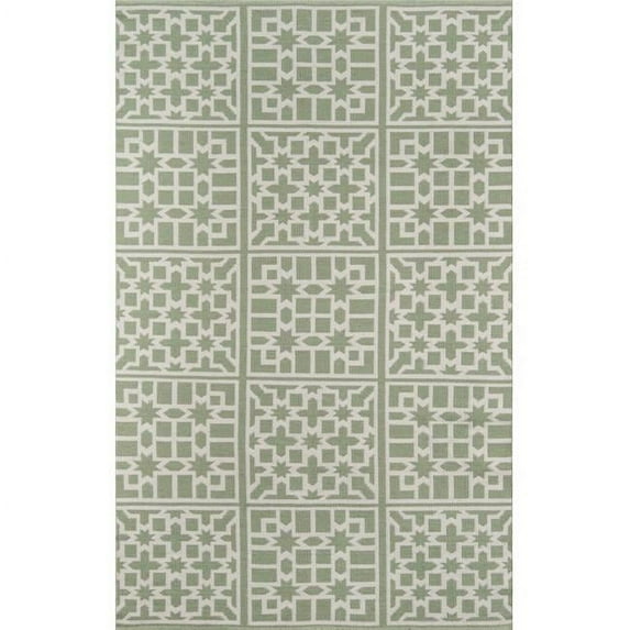 Madcap Cottage Contemporary Rectangle Area Rug, Green, 5' X 7'6"