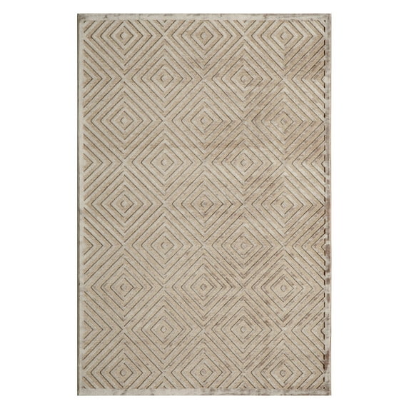 Momeni Rugs Area Rug Platinum Collection PN-02 Taupe