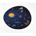 thumbnail image 1 of Momeni Playground Space Blue Kid Rug 4' X 4'4", 1 of 5