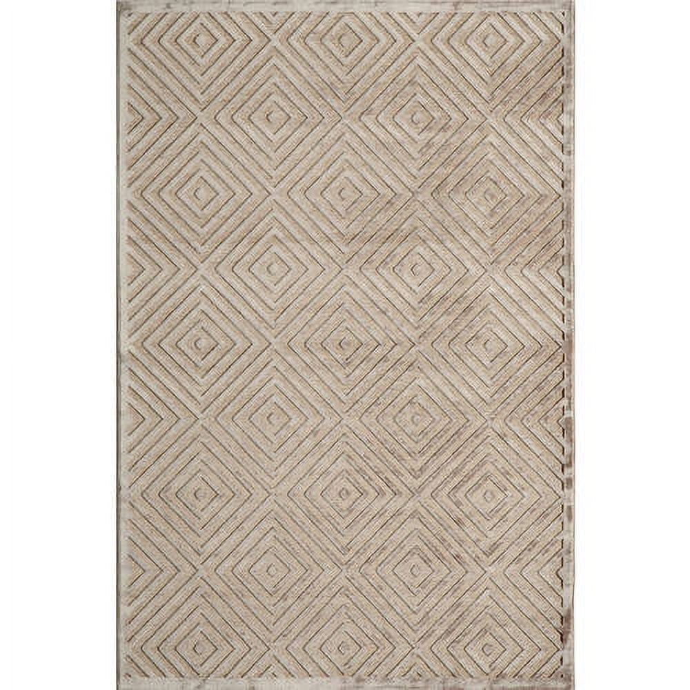 Momeni Printed Modern Contemporary Area Rugs, Brown/Gray,63" x 39"