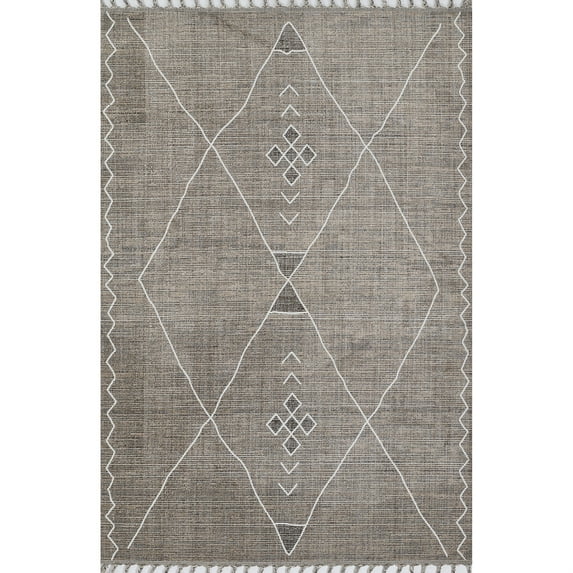 Momeni Rabat Polyester Grey Area Rug 7'10" X 10'2"