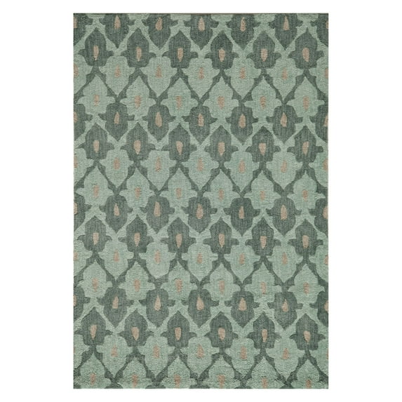 Momeni Rio Collection Chinese Hand Tufted Teal Area Rugs Teal 2'X3'