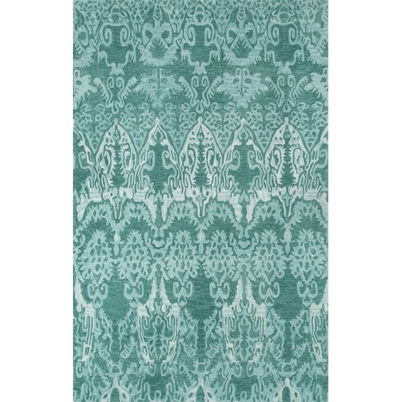 Momeni Rio Hand Tufted Polyester Teal Area Rug 5' X 7'6"