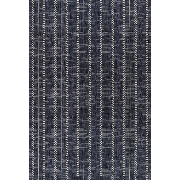 Momeni Riviera Geometric Navy Indoor Outdoor Rug 2'7" X 7'6" Runner