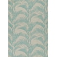 thumbnail image 1 of Momeni Riviera Transitional Aqua Indoor Outdoor Rug 2'7" X 7'6" Runner, 1 of 7