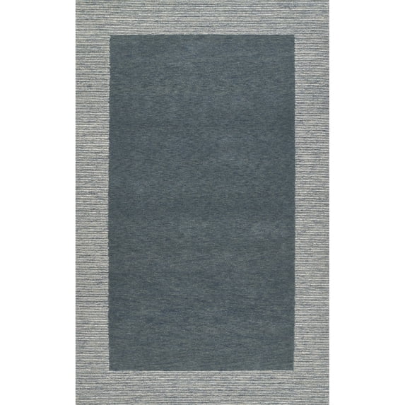 Momeni Rugs EVERTEVT-6BLU2040 Everett Area Rug, 2'0" X 4'0" Grey Carpet for Living Room, Bedroom, Entryway, Dining Room, and Home Office