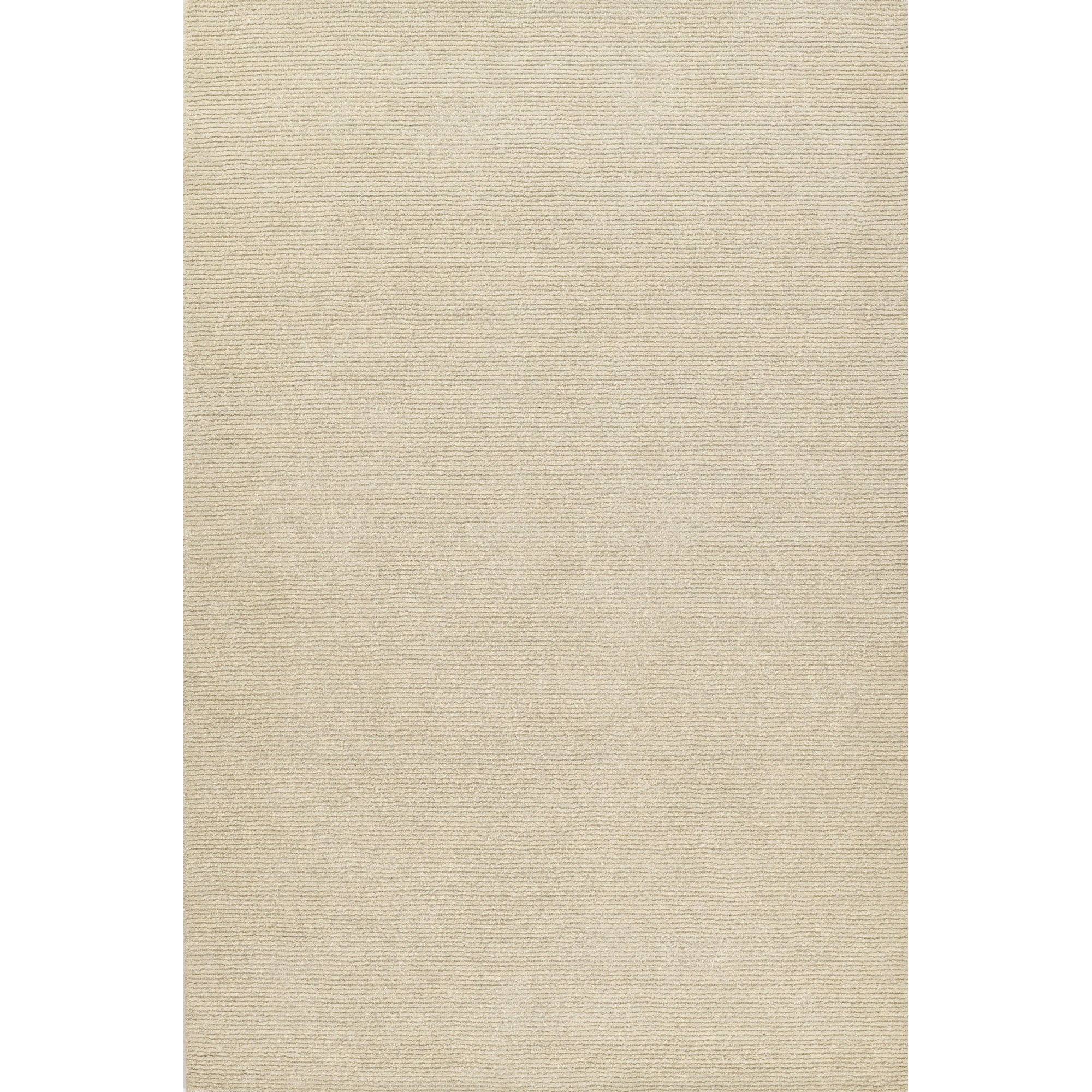 Off-White Hand-Tufted Wool Rectangular 8x10 Area Rug