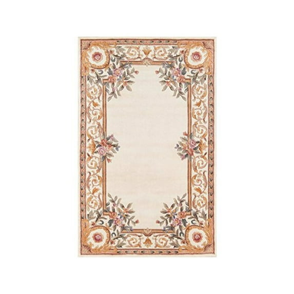 Momeni Harmony India Wool Hand Tufted Traditional Ivory Area Rug 8' X 11' (HARM2HAI-7IVY80B0)
