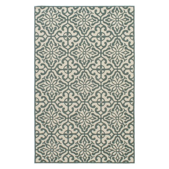 Momeni Rugs VERANVR-59BLU900R Veranda Collection Area Rug, 9', Blue